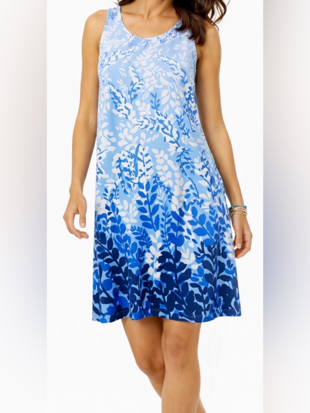 Lilly Pulitzer Kristen Swing Dress Blue Turtle Print Size M